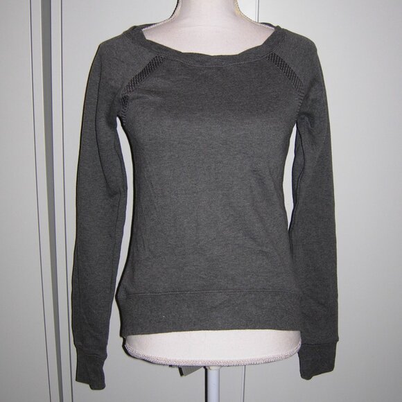 Let Loose by RNL gray Zip Back Sweatshirt XS - Picture 1 of 5
